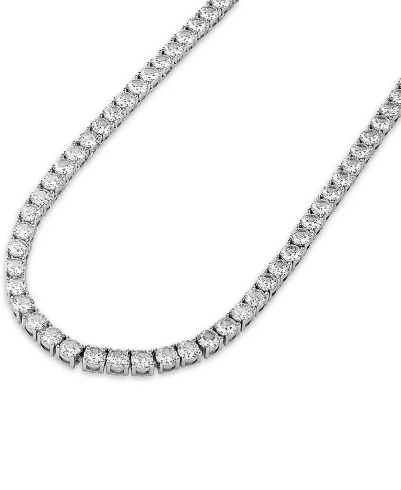Cubic Zirconia (4Mm) Tennis Necklace 22" (Also in Black Spinel), Created for Macy'S